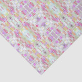 Elegante Abstrakte Boho Kunst, farbenfrohe, pastel Seidenpapier (Detail)