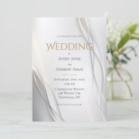 Elegante Abstrakte Einladung zur Hochzeit