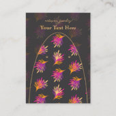 Elegante Abstrakte Ferns Custom Jewelry Display Ca Visitenkarte (Vorderseite)