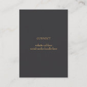 Elegante Abstrakte Ferns Custom Jewelry Display Ca Visitenkarte (Rückseite)