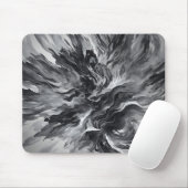 Elegante Abstrakte Flammen und Rauch Mousepad (Mit Mouse)