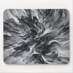 Elegante Abstrakte Flammen und Rauch Mousepad
