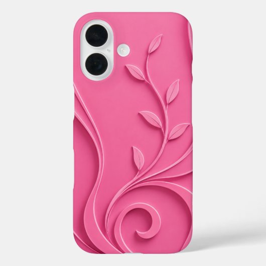 Elegante abstrakte florale Premium-Style Case-Mate iPhone Hülle (Rückseite)