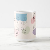 Elegante Abstrakte Frauen Art Tasse (Mittel)