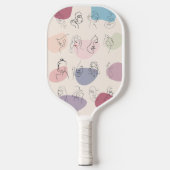 Elegante Abstrakte Fraueninsel Pickleball Paddle (Vorderseite)