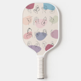 Elegante Abstrakte Fraueninsel Pickleball Paddle