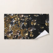 Elegante Abstrakte Geometrie Explosion - Gold und  Badhandtuch Set (Handtuch)