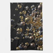 Elegante Abstrakte Geometrie-Explosion - Gold und  Geschirrtuch (Vertikal)