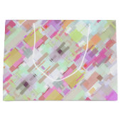 Elegante Abstrakte geometrische Alleinlage Große Geschenktüte (Vorderseite)