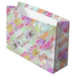 Elegante Abstrakte geometrische Alleinlage Große Geschenktüte