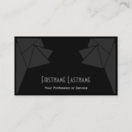 Elegante abstrakte, graue Dreiecke-Mosaikfliesen Visitenkarte