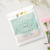 Elegante abstrakte Hochzeit am Meer Geschenktütchen (Versiegelt)