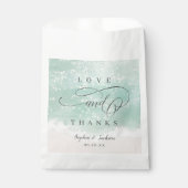 Elegante abstrakte Hochzeit am Meer Geschenktütchen (Vorderseite)