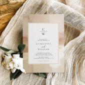 Elegante Abstrakte Hochzeit in Brushed Gold Einladung