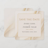 Elegante Abstrakte Hochzeit rettet das Datum Save The Date (Vorne/Hinten)