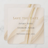 Elegante Abstrakte Hochzeit rettet das Datum Save The Date (Vorne/Hinten)