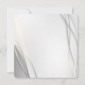 Elegante Abstrakte Hochzeit Save The Date (Rückseite)