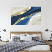 Elegante Abstrakte Kunst, Dichtung und Gold Leinwanddruck (Insitu (Schlafzimmer))
