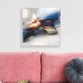 Elegante Abstrakte Kunst, Dichtung und Musik Leinwanddruck (Insitu (Wohnzimmer))