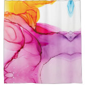 Elegante Abstrakte Kunst Duschvorhang (Vorderseite)