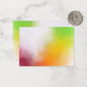 Elegante Abstrakte Kunstlehre Mitteilungskarte (Vorderseite/Rückseite Beispiel)