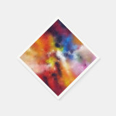 Elegante Abstrakte Kunstvorlage Moderne Farben Serviette (Ecke)