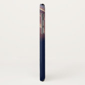 Elegante, Abstrakte Linien, Navy Blue Case-Mate iPhone Hülle (Hinten/Links)