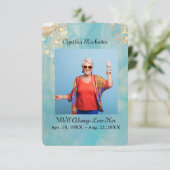 Elegante Abstrakte Marmorkarte Dankeskarte (Stehend Vorderseite)