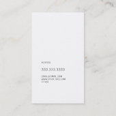 Elegante Abstrakte, moderne geometrische Schwarze Visitenkarte (Rückseite)