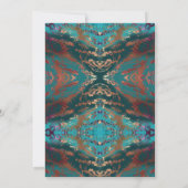 Elegante Abstrakte neue Jahre Einladung (Rückseite)