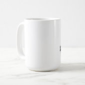 Elegante Abstrakte Piano Sketch Kaffeetasse (Vorderseite Links)