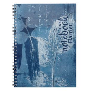 Elegante Abstrakte Pinselstriche Notizblock