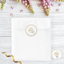 Elegante Abstrakte Rose Haar mit Anmut überwinden Runder Aufkleber