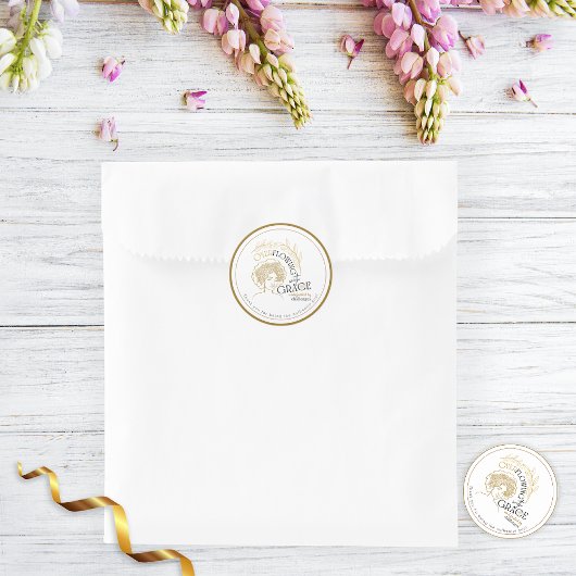 Elegante Abstrakte Rose Haar mit Anmut überwinden Runder Aufkleber