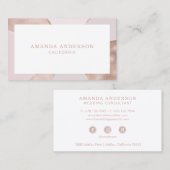 Elegante Abstrakte Rose| Visitenkarte (Vorne/Hinten)