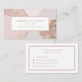 Elegante Abstrakte Rose| Visitenkarte (Vorne/Hinten)