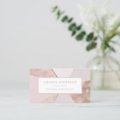 Elegante Abstrakte Rose| Visitenkarte (Stehend Vorderseite)