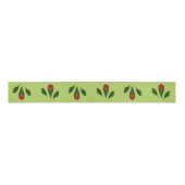 Elegante Abstrakte Rote Rosen, Holly Holiday Limon Ripsband (Vorderseite)