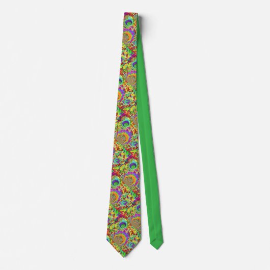Elegante abstrakte Sonnenblumen Krawatte (Vorderseite)