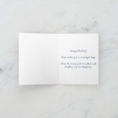 Elegante Abstrakte Spitzen und Perlen Glücklich Ge Karte (Innenseite)