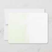 Elegante Abstrakte Taufe Einladung (Rückseite)