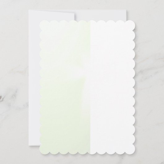 Elegante Abstrakte Taufe Einladung (Rückseite)