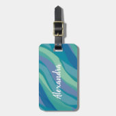 Elegante Abstrakte Wasserfarbe Gepäckanhänger (Vorderseite vertikal)