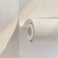 Elegante Abstrakte Waves Wallpaper Peel & Stick