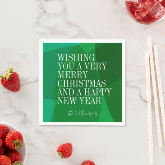 Elegante Abstrakte Weihnachtsfeier Serviette (Beispiel)