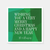 Elegante Abstrakte Weihnachtsfeier Serviette (Vorderseite)