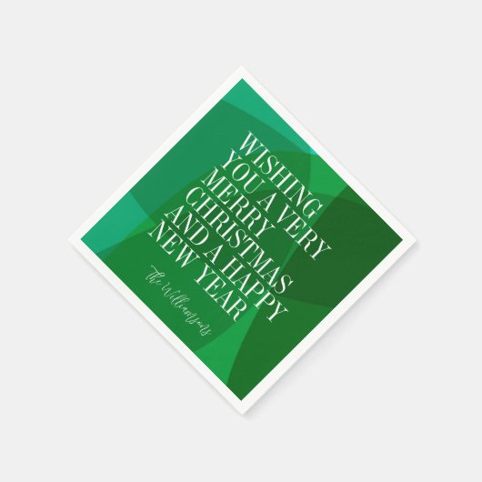 Elegante Abstrakte Weihnachtsfeier Serviette (Ecke)