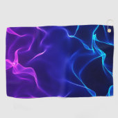 Elegante Abstrakte Wellen - blau und lila- Golfhandtuch (Horizontal)