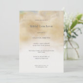 Elegante Abstrakte Wolken Einladung (Stehend Vorderseite)