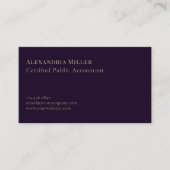 Elegante Accounting Services Gold Compass-Logo Visitenkarte (Vorderseite)